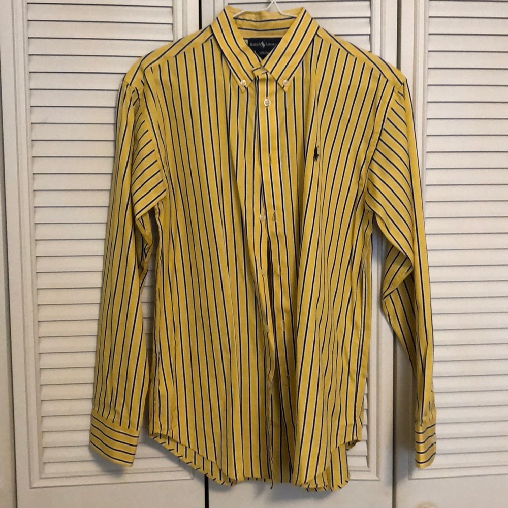 Yellow Stripe Button Down